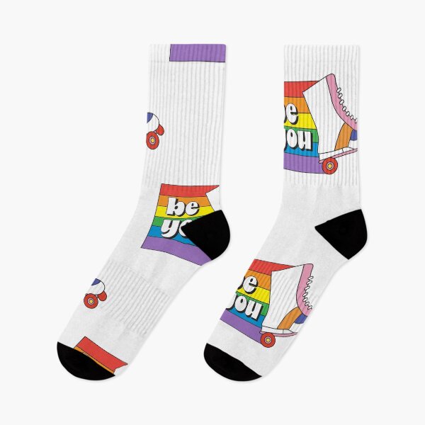 Item preview, Pride Month Be You Rollerskates LGBTQIA colorful rainbow design designed and sold by Jdawnink.