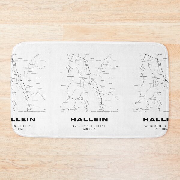 Item preview, Hallein City Map – Sleek Minimalist Austria Art Print designed and sold by RM-Journey.
