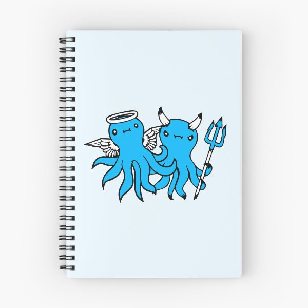 Item preview, 2 Octopus Devil Angel Heaven Hell Team Friends designed and sold by shirt-o-mat.