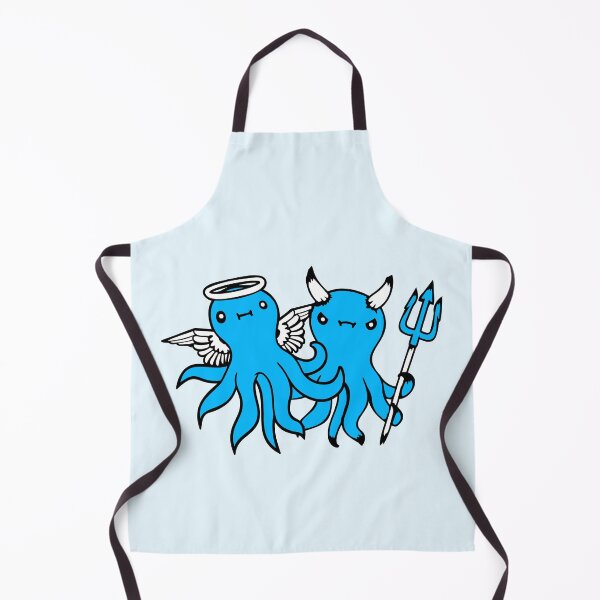 Item preview, 2 Octopus Devil Angel Heaven Hell Team Friends designed and sold by shirt-o-mat.