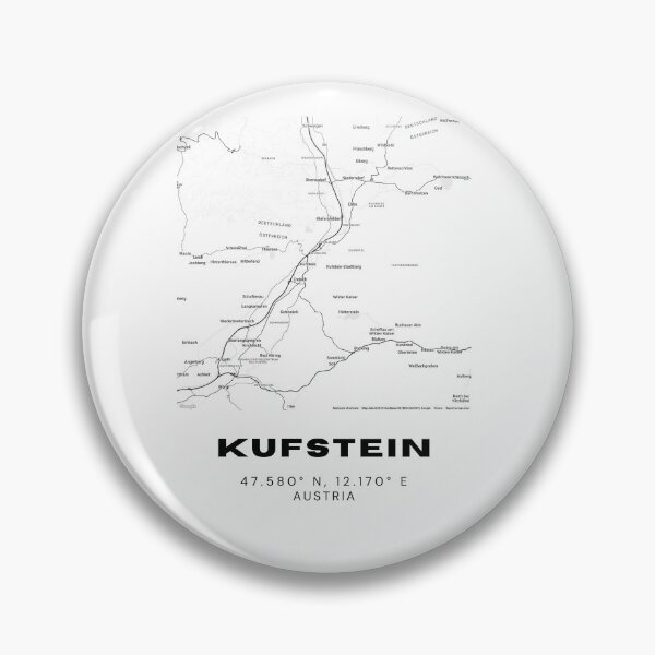 Item preview, Kufstein Map – Minimalist Tyrol City Art designed and sold by RM-Journey.