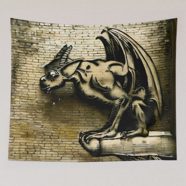 Item preview, Gargoyle graffiti  designed and sold by Glenbobagins.