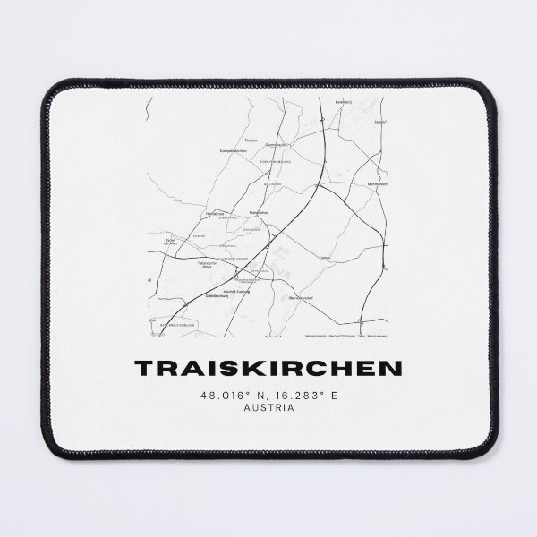Item preview, Traiskirchen Map – Modern Minimalist Austria Design designed and sold by RM-Journey.