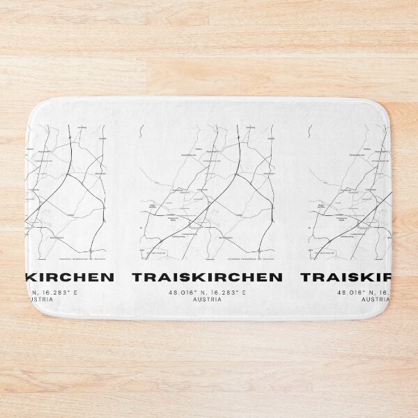 Item preview, Traiskirchen Map – Modern Minimalist Austria Design designed and sold by RM-Journey.