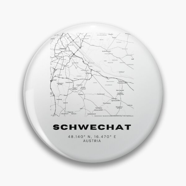Item preview, Schwechat Map – Minimalist Austria Airport City Art designed and sold by RM-Journey.