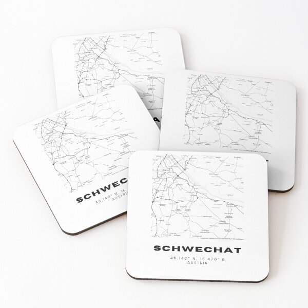Item preview, Schwechat Map – Minimalist Austria Airport City Art designed and sold by RM-Journey.
