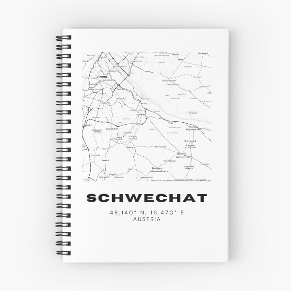 Item preview, Schwechat Map – Minimalist Austria Airport City Art designed and sold by RM-Journey.