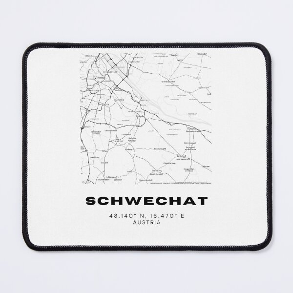 Item preview, Schwechat Map – Minimalist Austria Airport City Art designed and sold by RM-Journey.