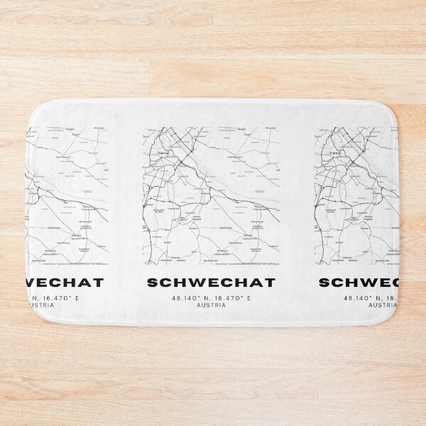 Item preview, Schwechat Map – Minimalist Austria Airport City Art designed and sold by RM-Journey.