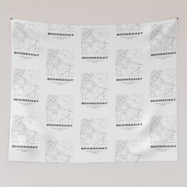 Item preview, Schwechat Map – Minimalist Austria Airport City Art designed and sold by RM-Journey.