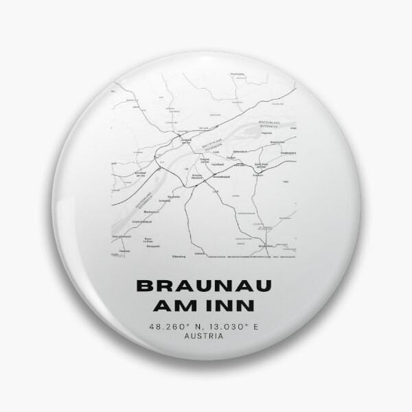 Item preview, Braunau am Inn Map – Elegant Minimalist Austria Wall Art designed and sold by RM-Journey.