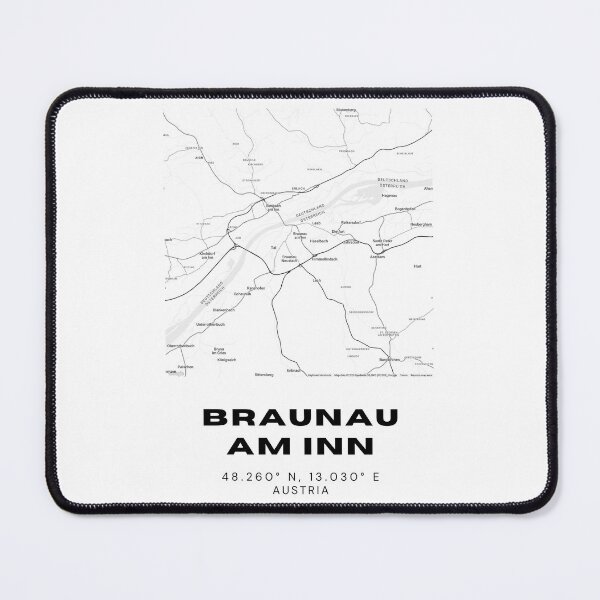 Item preview, Braunau am Inn Map – Elegant Minimalist Austria Wall Art designed and sold by RM-Journey.