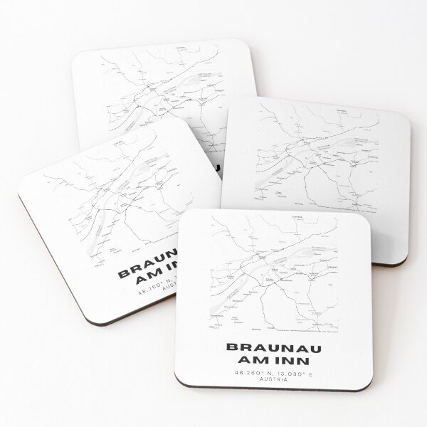 Item preview, Braunau am Inn Map – Elegant Minimalist Austria Wall Art designed and sold by RM-Journey.