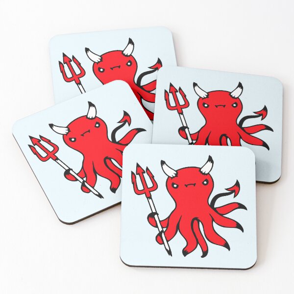 Item preview, Octopus Devil Hell Satan Evil Purgatory Naughty designed and sold by shirt-o-mat.