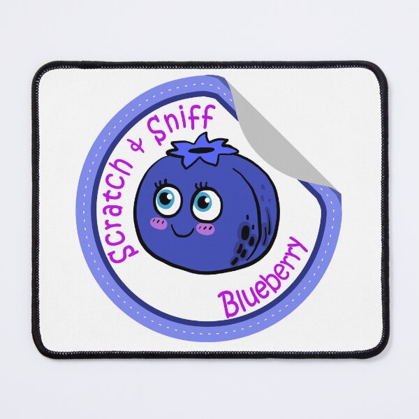 Item preview, Scratch and Sniff Sticker in Blueberry designed and sold by RowanGraphics.