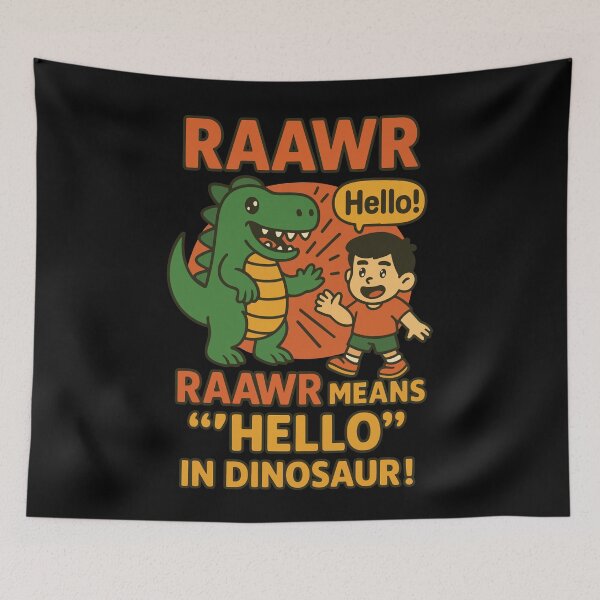 Item preview, Raawr Means Hello In Dinosaur Kindergarten designed and sold by LuminOrb.