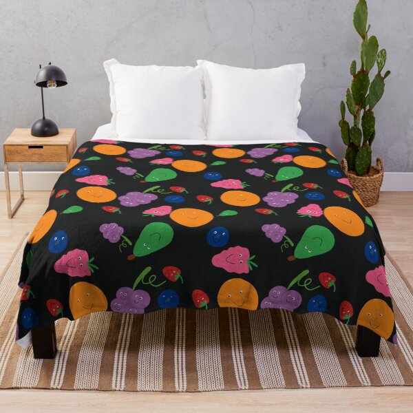 Item preview, Happy Fruits – Funny pattern with laughing fruit faces designed and sold by vanessa.kreativdesign.