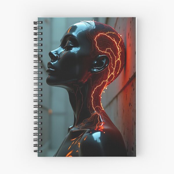 Item preview, Neon Aura Cyberpunk - Futuristic Female Android Art. designed and sold by VA Design.