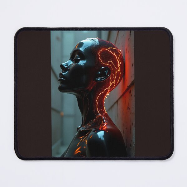 Item preview, Neon Aura Cyberpunk - Futuristic Female Android Art. designed and sold by VA Design.