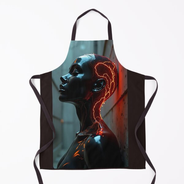 Item preview, Neon Aura Cyberpunk - Futuristic Female Android Art. designed and sold by VA Design.