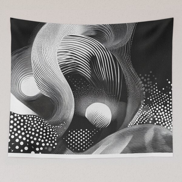 Item preview, abstract art black and white 2 designed and sold by Elite Print Studio.