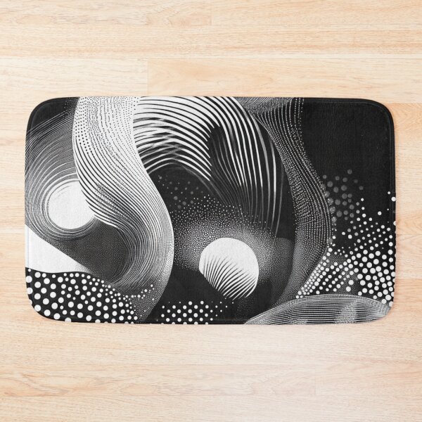 Item preview, abstract art black and white 2 designed and sold by Elite Print Studio.