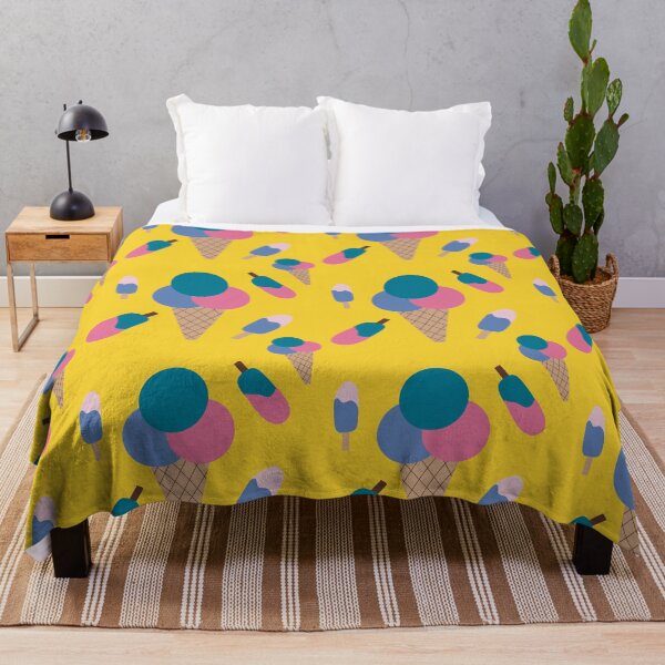 Item preview, Summery ice cream pattern – colorful design on yellow designed and sold by vanessa.kreativdesign.