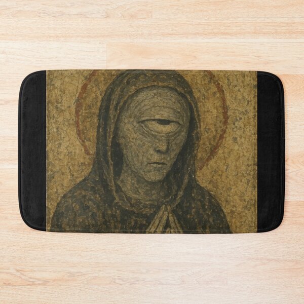 Item preview, Cyclops Madonna – Distressed Medieval Icon designed and sold by Organic Creeps.