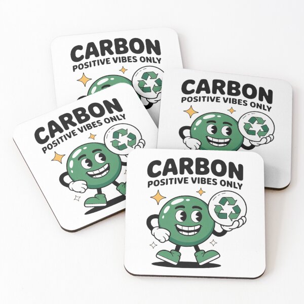 Item preview, Carbon Positive Vibes Only - Funny Chemistry & Environmental designed and sold by Molecularmerch.