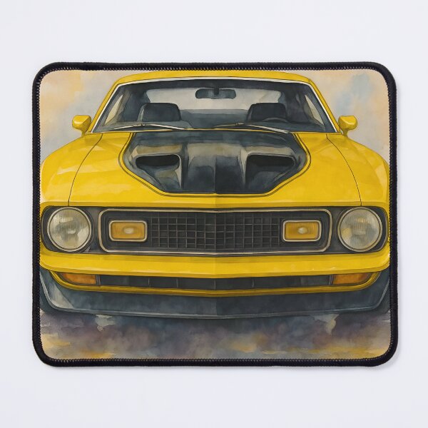 Item preview, Mustang Mach 1 Fanart Remastered (Yellow) designed and sold by Peterson Designs.