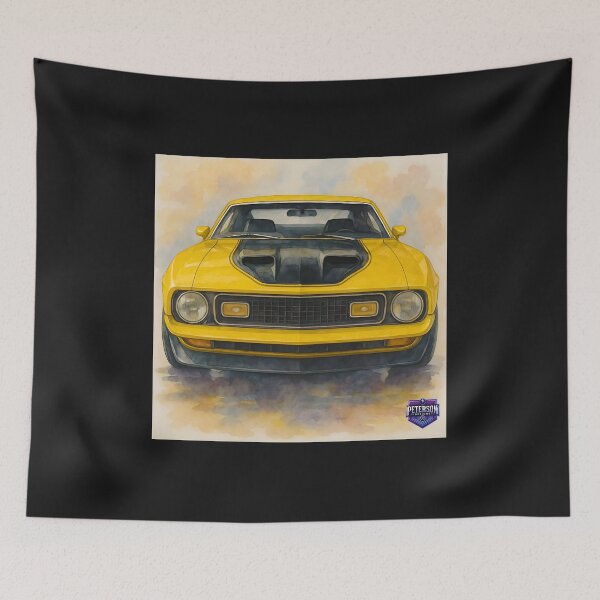 Item preview, Mustang Mach 1 Fanart Remastered (Yellow) designed and sold by Peterson Designs.
