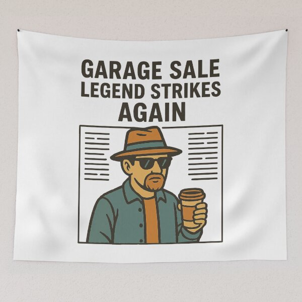 Item preview, Garage Sale Legend Strikes Again Retro Vintage designed and sold by LuminOrb.