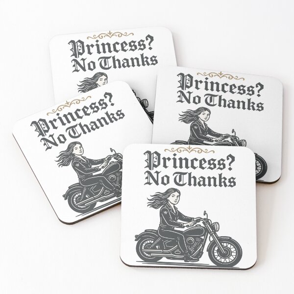 Item preview, Princess? No Thanks Motorcyclist Vintage designed and sold by LuminOrb.