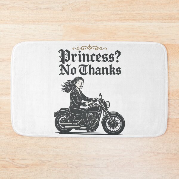 Item preview, Princess? No Thanks Motorcyclist Vintage designed and sold by LuminOrb.