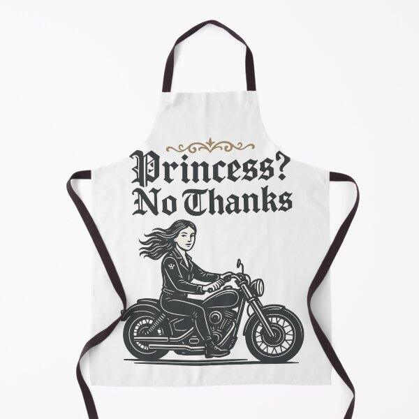 Item preview, Princess? No Thanks Motorcyclist Vintage designed and sold by LuminOrb.