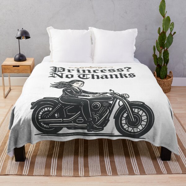 Item preview, Princess? No Thanks Motorcyclist Vintage designed and sold by LuminOrb.