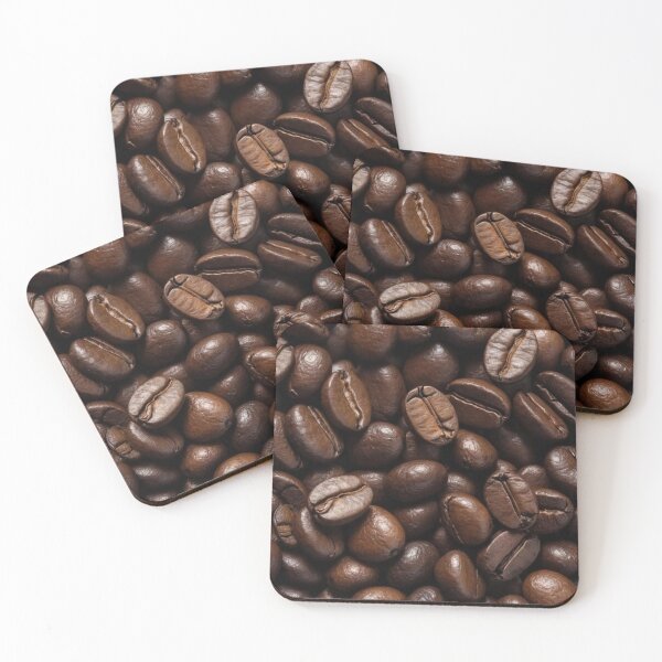 Item preview, Roasted Coffee Beans Macro – Dark Roast Close-Up designed and sold by BestDetailer.