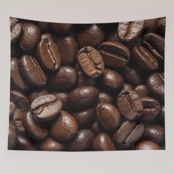Item preview, Roasted Coffee Beans Macro – Dark Roast Close-Up designed and sold by BestDetailer.