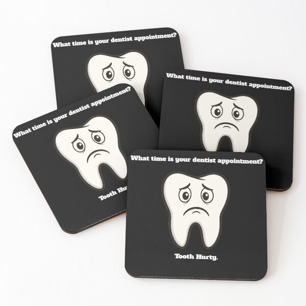 Item preview, Funny Dentist Joke - Dentist Humor - What Time Is Your Dentist Appointment? Tooth Hurty designed and sold by Galvanized.