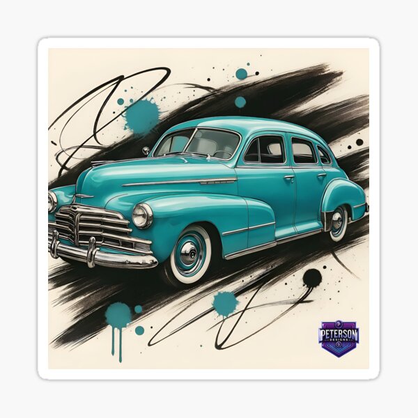 Item preview, Chevy Fleetline Fanart Remastered (Teal) designed and sold by Peterson Designs.