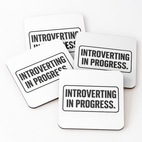 Item preview, Introverting in Progress – Funny Social Battery Sticker designed and sold by Mestyle0.