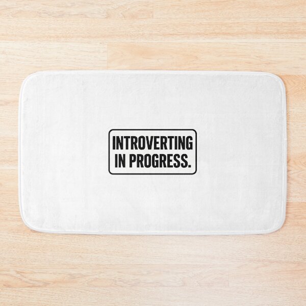 Item preview, Introverting in Progress – Funny Social Battery Sticker designed and sold by Mestyle0.