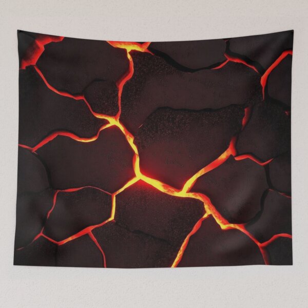 Item preview, Cracked Earth with Lava – Molten Core Beneath designed and sold by BestDetailer.