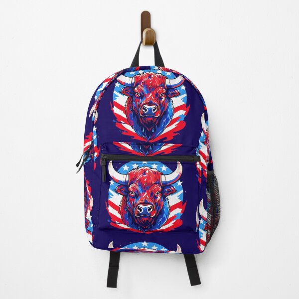 Item preview, American Bison Spirit – Bold Red, White & Blue Design designed and sold by MiraLumeStudio.