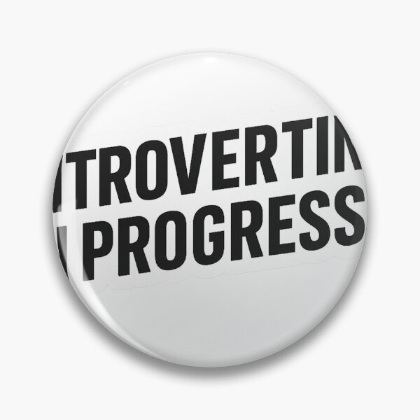 Item preview, Introverting Zone – Bold Funny Sticke designed and sold by Mestyle0.