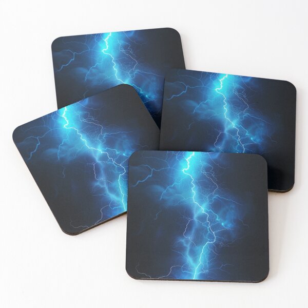 Item preview, Electric Lightning Strike on Black Background designed and sold by BestDetailer.