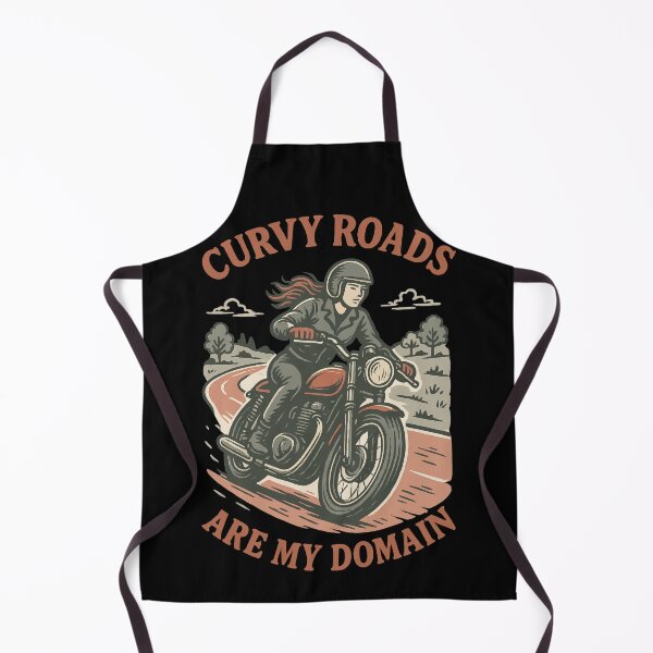 Item preview, Curvy Roads Are My Domain Motorrad Biker designed and sold by LuminOrb.