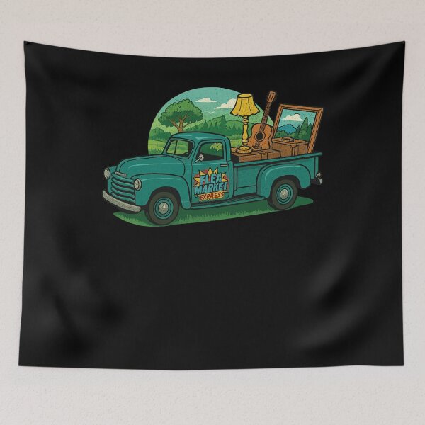 Item preview, Flea Market Express Truck Vintage Retro designed and sold by LuminOrb.