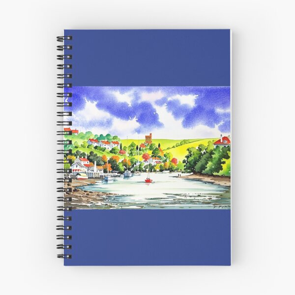 Item preview, Noss Mayo from Bridge End(watercolour + AI） designed and sold by artsmeow.