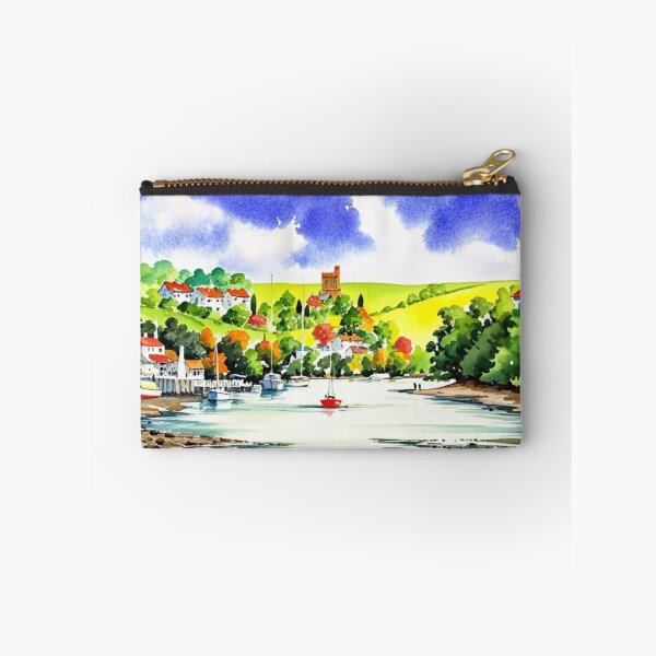 Item preview, Noss Mayo from Bridge End(watercolour + AI） designed and sold by artsmeow.